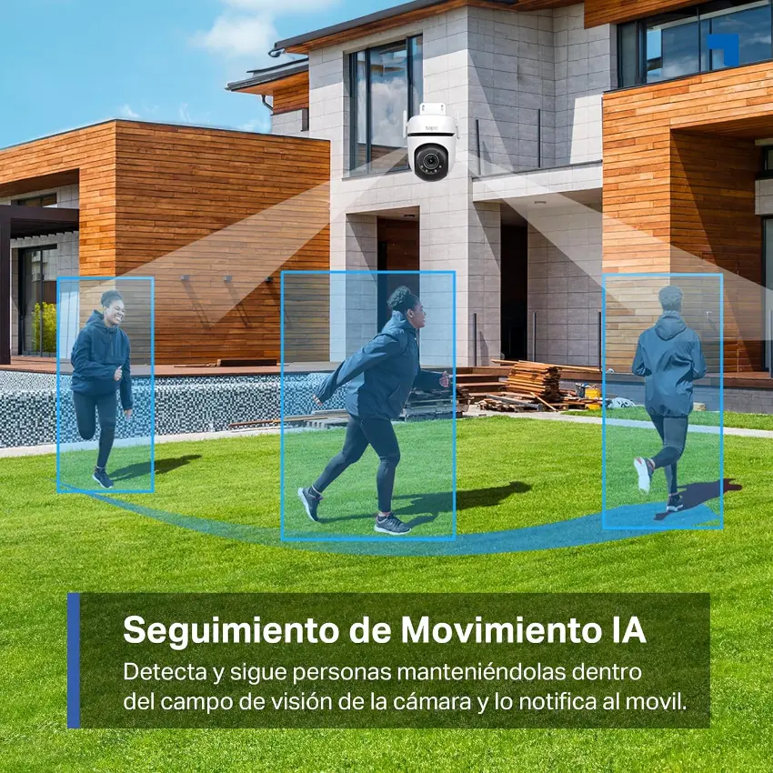 Cámara de Seguridad Wi-Fi TP-Link Tapo C520WS, 2K, 4 MP, Pan / Tilt, Visión nocturna, Exterior