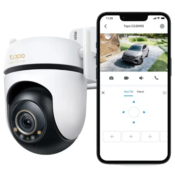 Cámara de Seguridad Wi-Fi TP-Link Tapo C530WS, 3K, 5 MP, Pan / Tilt, Visión nocturna, Exterior