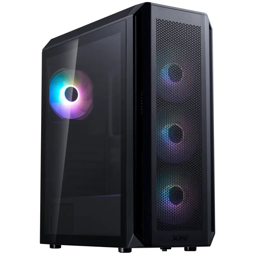 Gabinete ADATA XPG VALOR AIR PLUS, ATX, Sin Fuente, Vidrio Templado, 4 Fan 12 cm ARGB, Negro Gabinete ADATA XPG VALOR AIR PLUS, ATX, Sin Fuente, Vidrio Templado, 4 Fan 12 cm ARGB, Negro