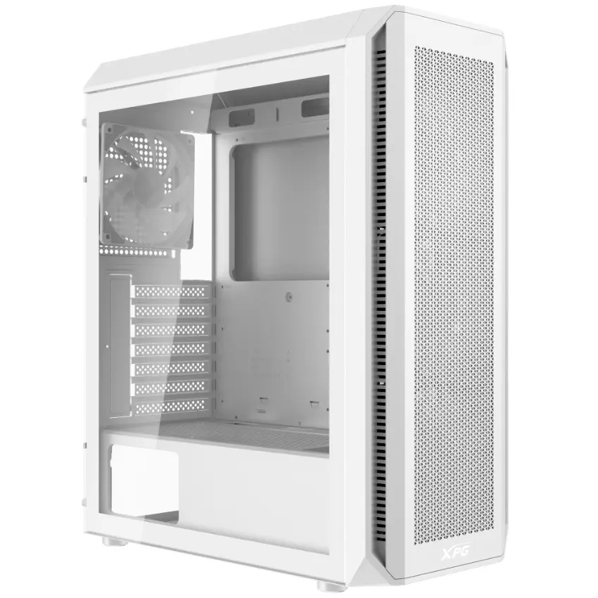 Gabinete ADATA XPG VALOR AIR PLUS, ATX, Sin Fuente, Vidrio Templado, 4 Fan 12 cm ARGB, Blanco Gabinete ADATA XPG VALOR AIR PLUS, ATX, Sin Fuente, Vidrio Templado, 4 Fan 12 cm ARGB, Blanco