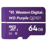 Tarjeta de Memoria microSDXC Western Digital WD Purple SC 64GB, UHS-I, U1, Clase 10