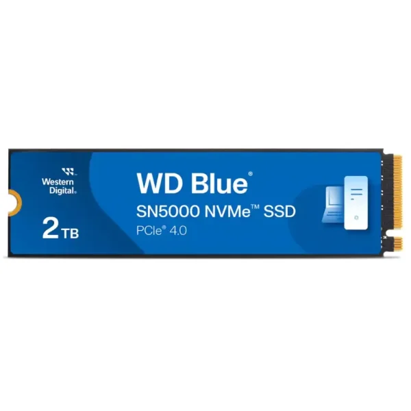 Disco SSD Western Digital Blue SN5000 NVMe 2TB, 3D NAND TLC, PCIe Gen4x4, M.2 2280