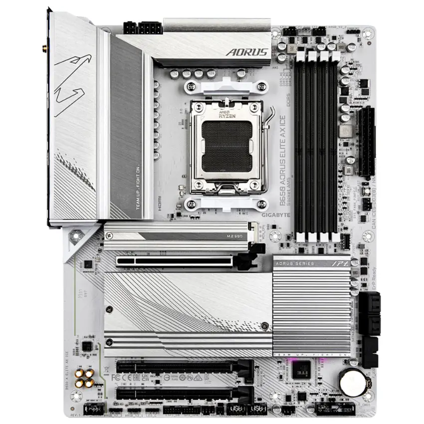 Motherboard Gigabyte B650 AORUS ELITE AX ICE, Socket AM5 Motherboard Gigabyte B650 AORUS ELITE AX ICE, Socket AM5