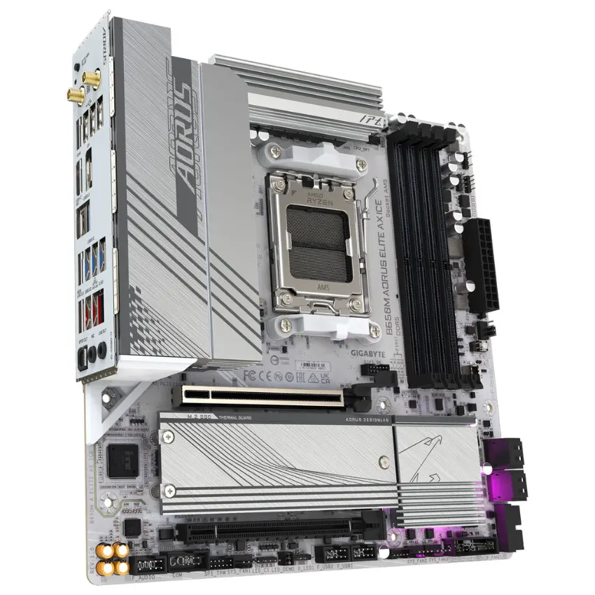 Motherboard Gigabyte B650M AORUS ELITE AX ICE, Socket AM5