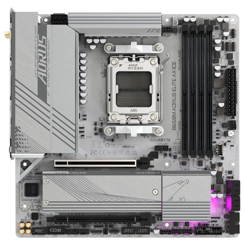 Motherboard Gigabyte B650M AORUS ELITE AX ICE, Socket AM5
