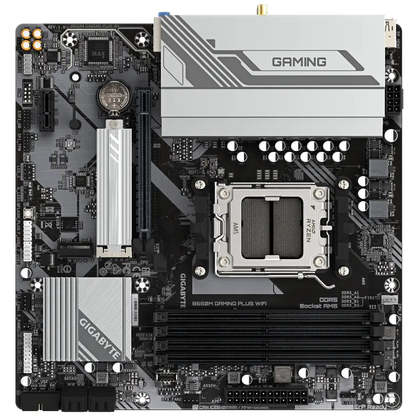 Motherboard Gigabyte B650M GAMING PLUS WIFI, Socket AM5 Motherboard Gigabyte B650M GAMING PLUS WIFI, Socket AM5