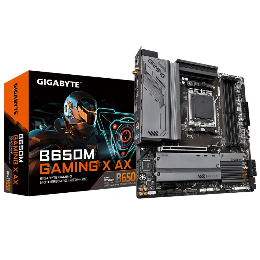 Motherboard Gigabyte B650M GAMING X AX, Socket AM5 Motherboard Gigabyte B650M GAMING X AX, Socket AM5