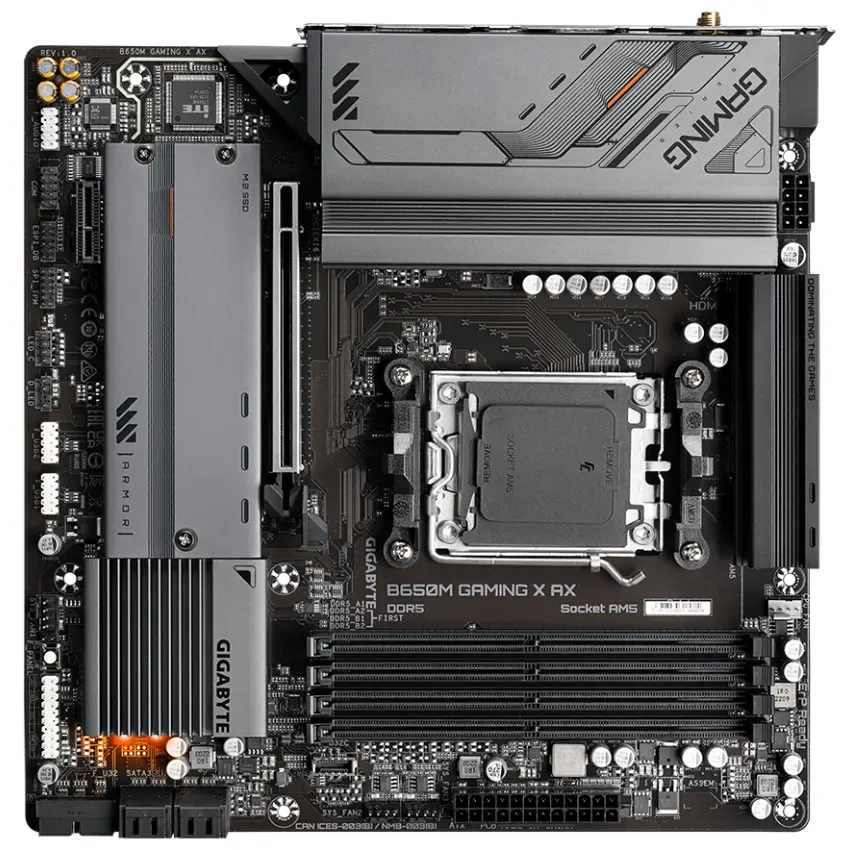 Motherboard Gigabyte B650M GAMING X AX, Socket AM5 Motherboard Gigabyte B650M GAMING X AX, Socket AM5