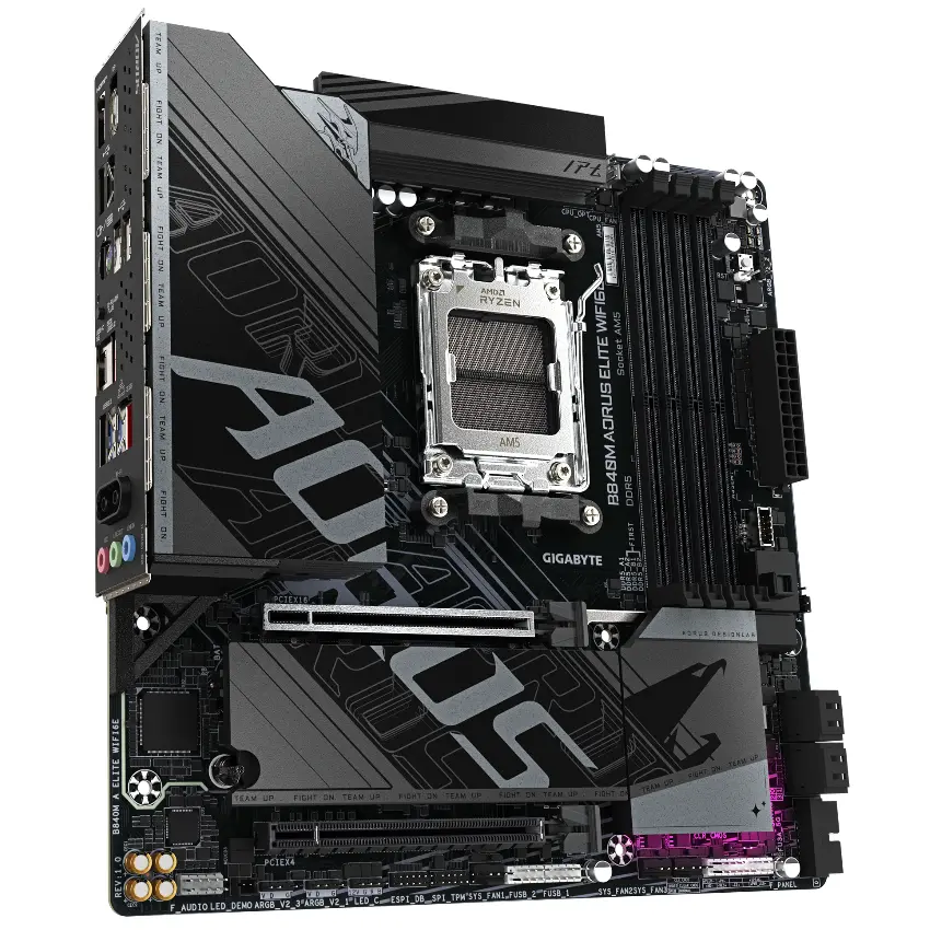 Motherboard Gigabyte B840M AORUS ELITE WIFI6E, Socket AM5 Motherboard Gigabyte B840M AORUS ELITE WIFI6E, Socket AM5