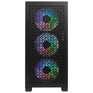 Gabinete Cooler Master Elite 302, Micro ATX, Sin Fuente, Vidrio Templado, 3 Fan 12 cm ARGB, Negro