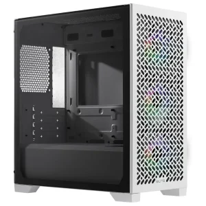 Gabinete Cooler Master Elite 302, Micro ATX, Sin Fuente, Vidrio Templado, 3 Fan 12 cm ARGB, Blanco