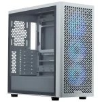 Gabinete Cooler Master Elite 502, E-ATX, Sin Fuente, Vidrio Templado, 3 Fan 12 cm ARGB, Blanco