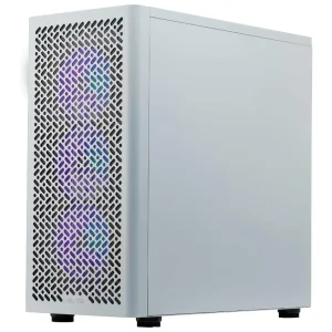 Gabinete Cooler Master Elite 502, E-ATX, Sin Fuente, Vidrio Templado, 3 Fan 12 cm ARGB, Blanco