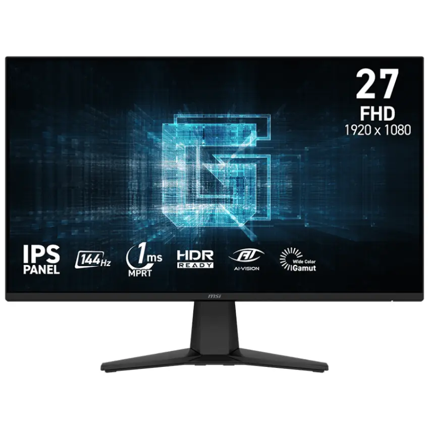 Monitor Gamer MSI G275L E14, 27″, 144Hz, IPS, 1920×1080, 1ms, DisplayPort, HDMI, AMD FreeSync