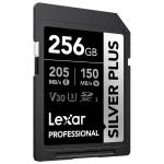 Tarjeta de Memoria SDXC Lexar SILVER PLUS 256GB, UHS-I, U3, V30, Clase 10
