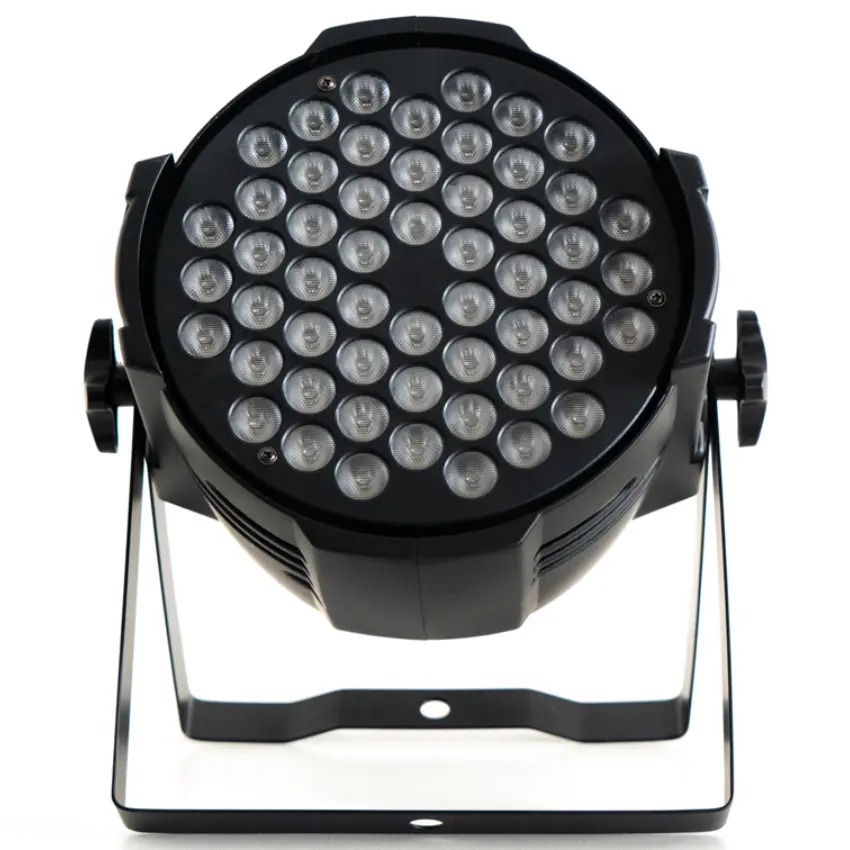 8 Spot PLS PL-543, 54 LEDs x 4W RGBW, Conectores Estilo Powercon, Incluye Flight Case