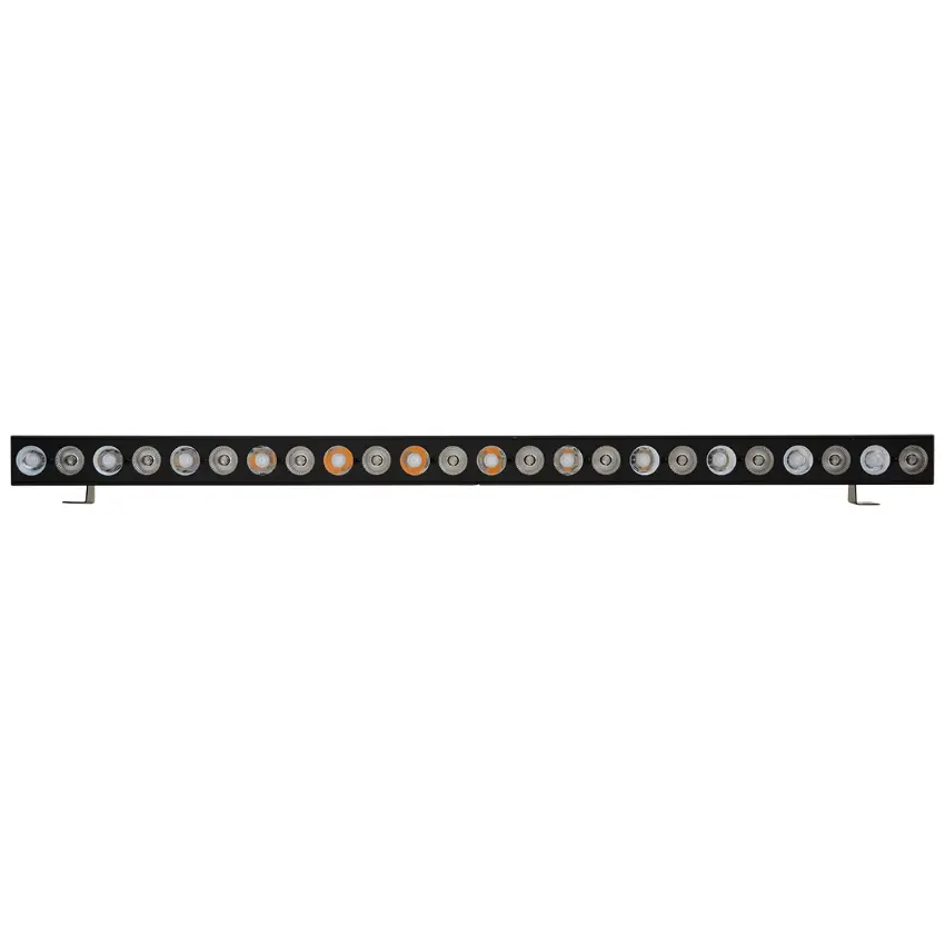 Barra de LED PLS 54W, 12 LEDs x 3W RGB, 12 LEDs x 3W CREE CW