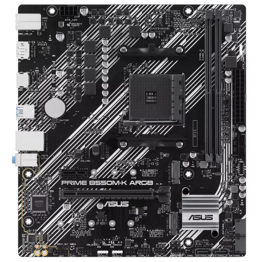 Motherboard ASUS PRIME B550M-K ARGB, Socket AM4