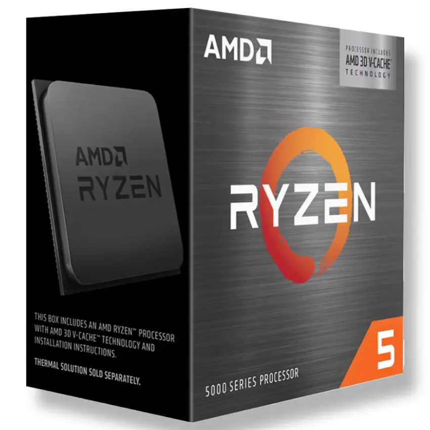 Procesador AMD Ryzen 5 5500X3D, 3.0GHz, 6 Núcleos, 3MB L2, 96MB L3, Sin cooler/disipador, Sin video, Socket AM4, BOX