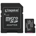 Tarjeta de Memoria microSDXC Kingston Canvas Select Plus 512GB, UHS-I, U3, V30, A1, Clase 10, Adaptador
