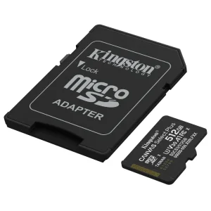 Tarjeta de Memoria microSDXC Kingston Canvas Select Plus 512GB, UHS-I, U3, V30, A1, Clase 10, Adaptador