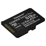 Tarjeta de Memoria microSDXC Kingston Canvas Select Plus 512GB, UHS-I, U3, V30, A1, Clase 10, Adaptador