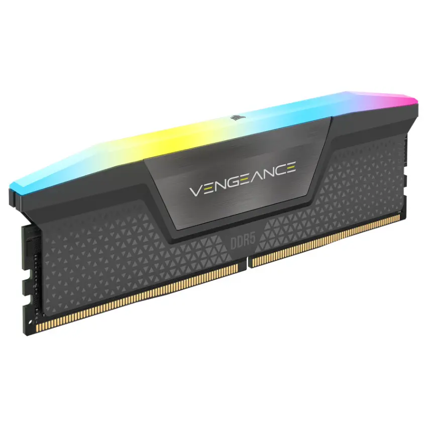 Memoria Corsair VENGEANCE RGB, DDR5, UDIMM, EXPO & XMP, Gris Memoria Corsair VENGEANCE RGB, DDR5, UDIMM, EXPO & XMP, Gris