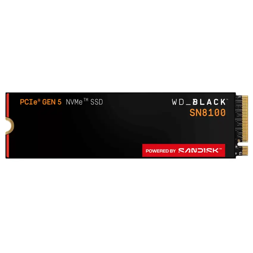 Disco SSD Western Digital WD_BLACK SN8100 NVMe 1TB, TLC 3D CBA NAND, PCIe Gen5x4, M.2 2280 Disco SSD Western Digital WD_BLACK SN8100 NVMe 1TB, TLC 3D CBA NAND, PCIe Gen5x4, M.2 2280