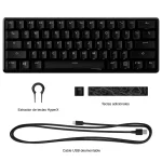 Teclado HyperX Alloy Origins 60, Iluminación LED, Interruptores Lineales HX Red, Gamer, Inglés