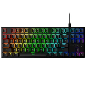 Teclado HyperX Alloy Origins Core, Iluminación LED, Interruptores Lineales HX Red, Gamer, Inglés