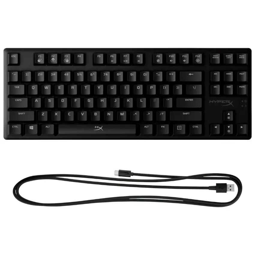 Teclado HyperX Alloy Origins Core, Iluminación LED, Interruptores Lineales HX Red, Gamer, Inglés