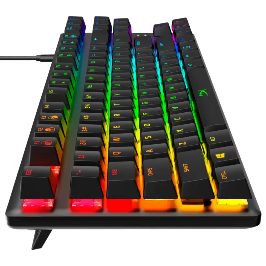 Teclado HyperX Alloy Origins Core, Iluminación LED, Interruptores Lineales HX Red, Gamer, Inglés