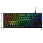 Teclado HyperX Alloy Origins Core, Iluminación LED, Interruptores Lineales HX Red, Gamer, Inglés