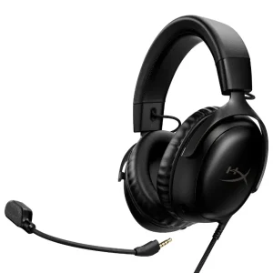 Auriculares HyperX Cloud III, Gamer, USB, Mini Plug 3.5mm, Negro