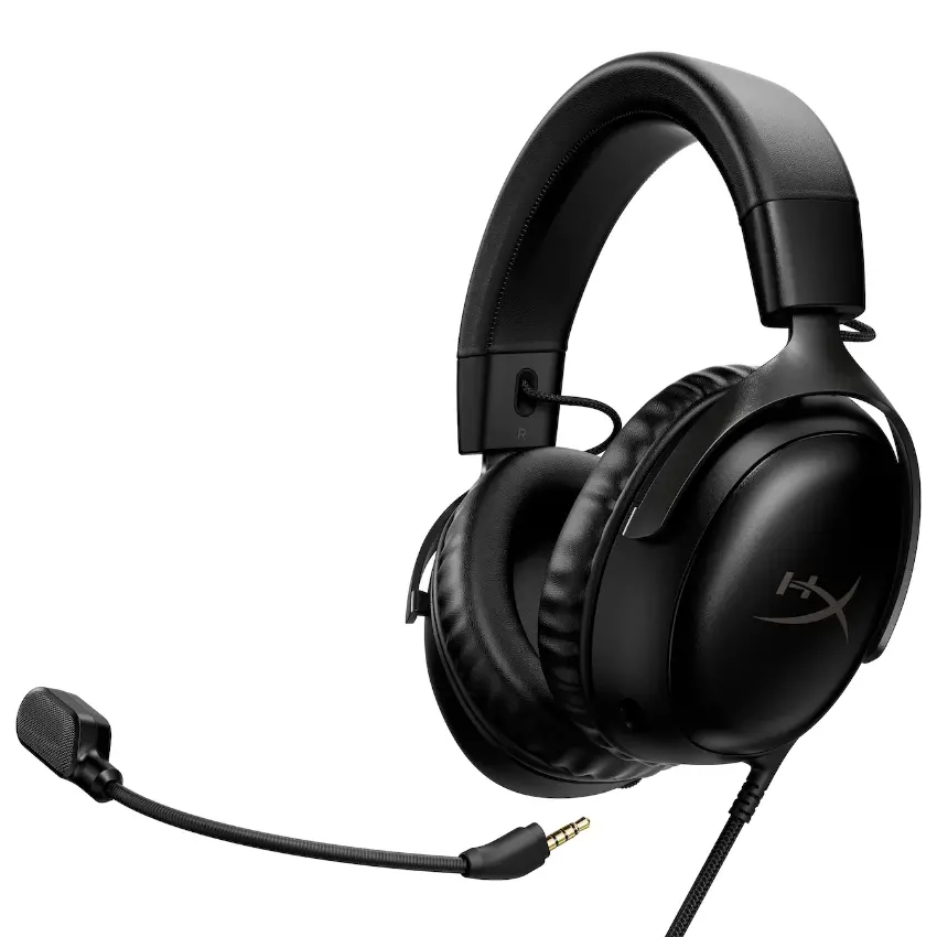 Auriculares HyperX Cloud III, Gamer, USB, Mini Plug 3.5mm, Negro