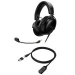 Auriculares HyperX Cloud III, Gamer, USB, Mini Plug 3.5mm, Negro