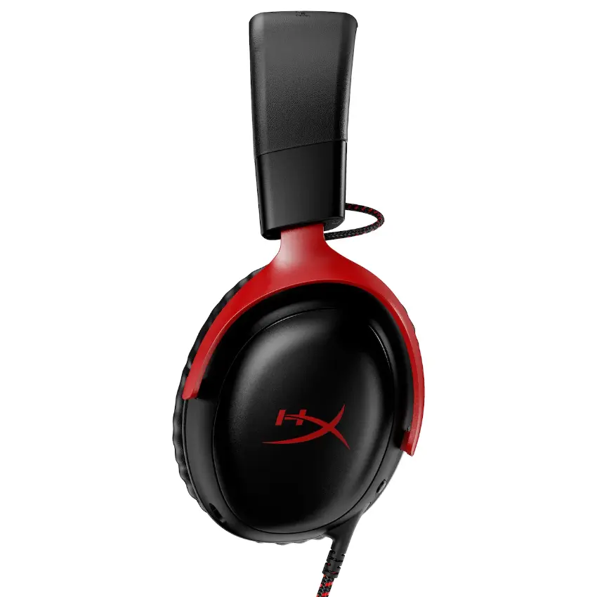 Auriculares HyperX Cloud III, Gamer, USB, Mini Plug 3.5mm, Negro/Rojo
