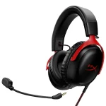 Auriculares HyperX Cloud III, Gamer, USB, Mini Plug 3.5mm, Negro/Rojo