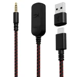 Auriculares HyperX Cloud III, Gamer, USB, Mini Plug 3.5mm, Negro/Rojo