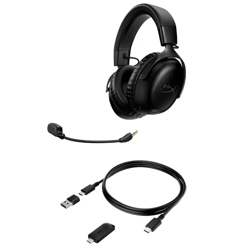 Auriculares Inalámbricos HyperX Cloud III Wireless, Gamer, Negro