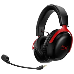 Auriculares Inalámbricos HyperX Cloud III Wireless, Gamer, Negro/Rojo