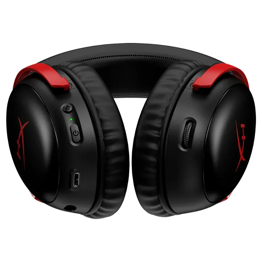 Auriculares Inalámbricos HyperX Cloud III Wireless, Gamer, Negro/Rojo