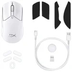 Mouse Inalámbrico HyperX Pulsefire Haste 2 Mini, Gamer, Blanco