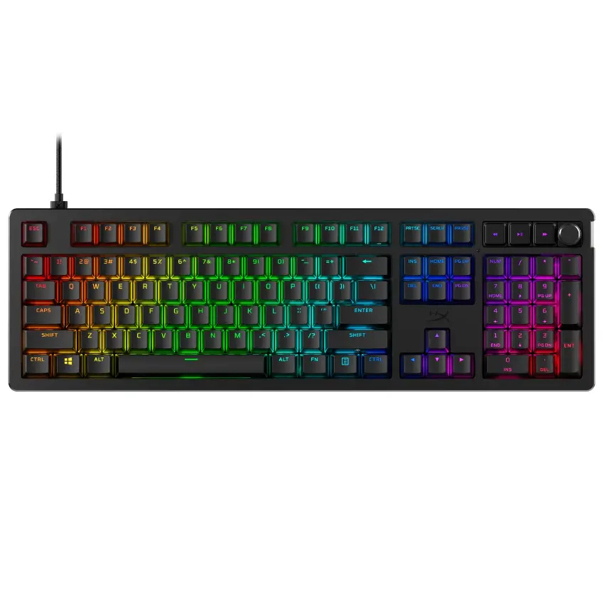 Teclado HyperX Alloy Rise, Iluminación LED, Interruptores Lineales HX Red, Gamer, Inglés