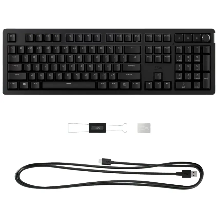 Teclado HyperX Alloy Rise, Iluminación LED, Interruptores Lineales HX Red, Gamer, Inglés