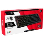 Teclado HyperX Alloy Rise 75, Iluminación LED, Interruptores Lineales HX Red, Gamer, Inglés