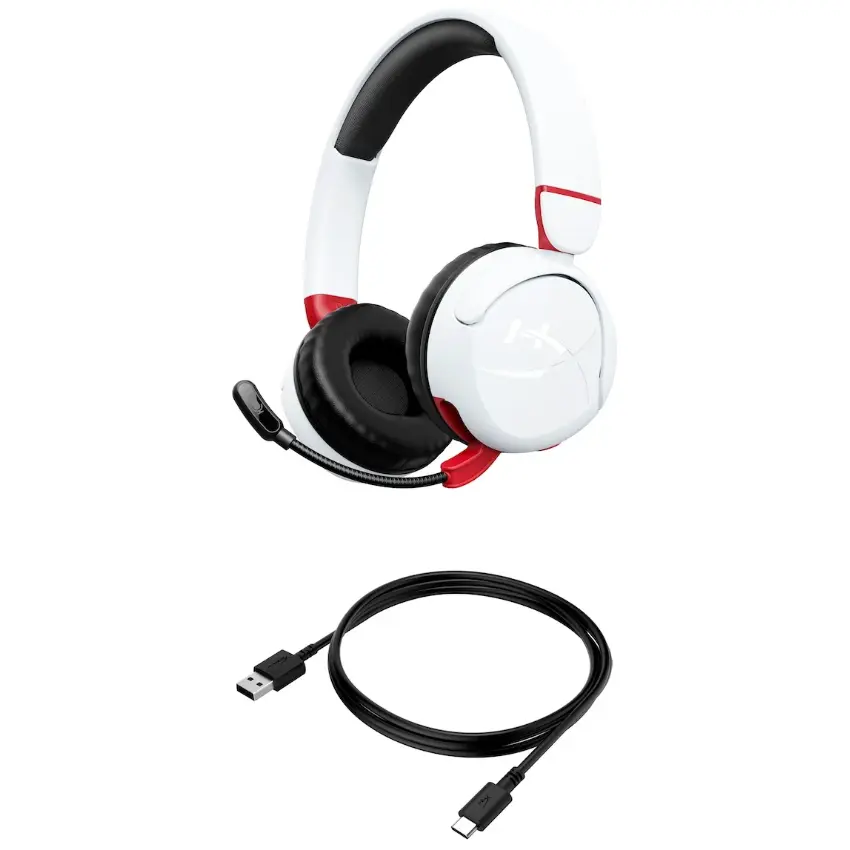 Auriculares Inalámbricos HyperX Cloud Mini, Gamer, Blanco