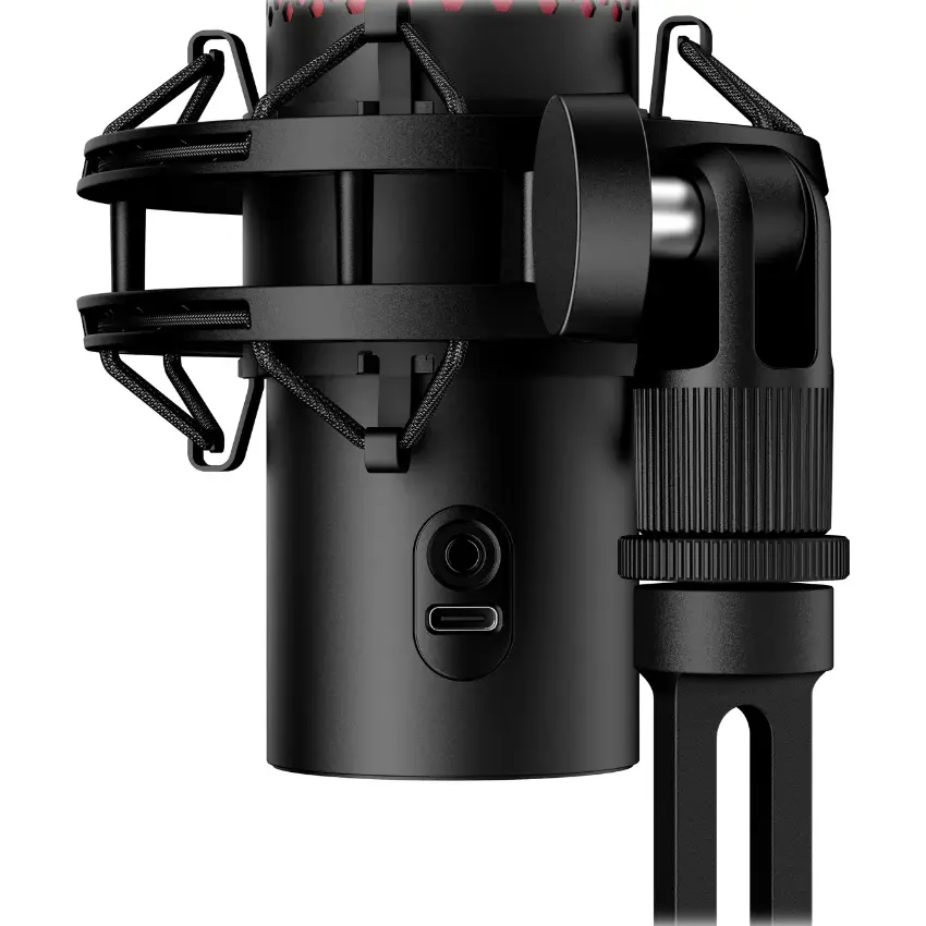 Micrófono de Condensador USB HyperX QuadCast 2, Negro/Rojo