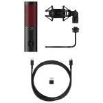 Micrófono de Condensador USB HyperX QuadCast 2, Negro/Rojo