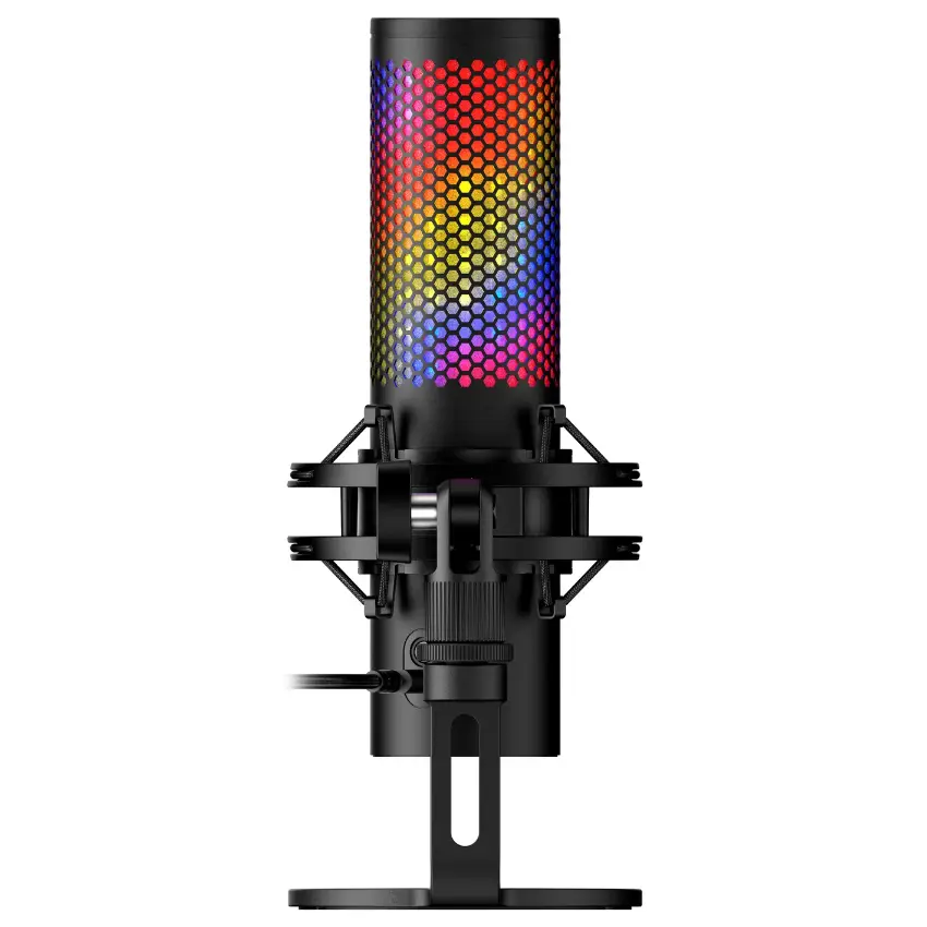 Micrófono de Condensador USB HyperX QuadCast 2 S, RGB, Negro